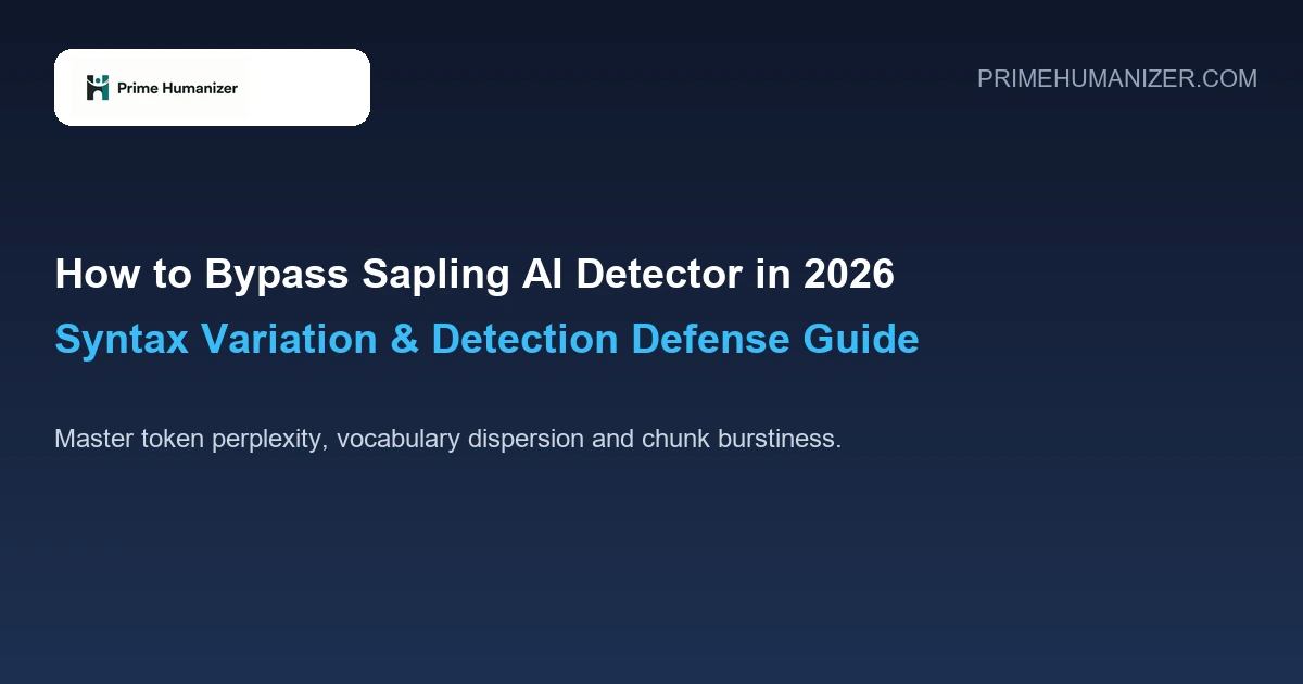 How to Bypass Sapling AI Detector in 2026: Syntax Variation & Detection Defense Guide