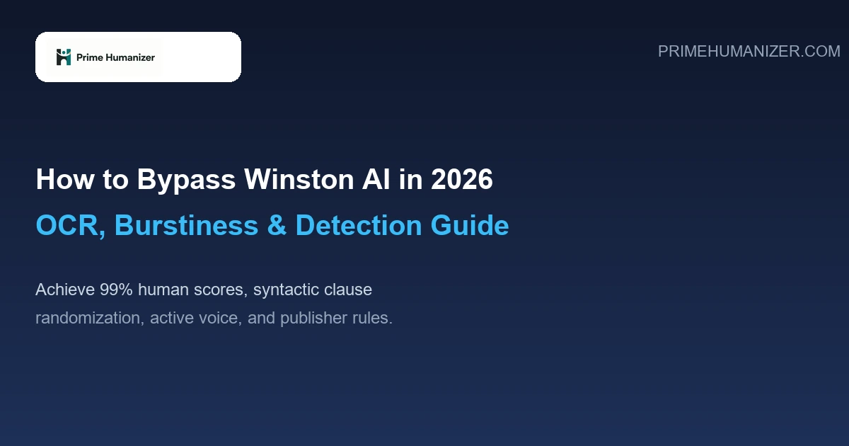 How to Bypass Winston AI Detector Guide 2026