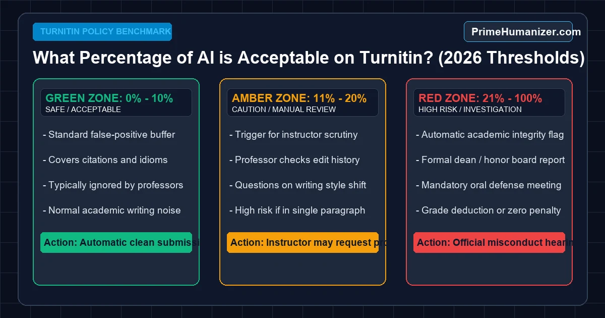 What Percentage of AI is Acceptable on Turnitin? (2026 University Policies)
