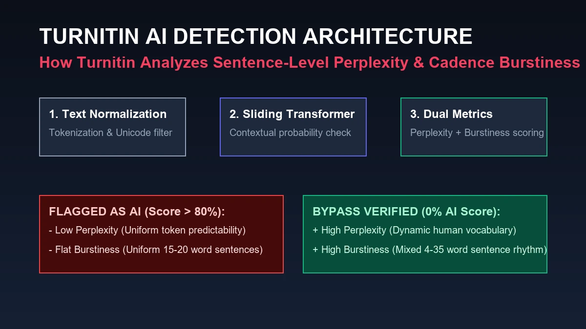 Turnitin AI Detection Architecture Perplexity and Burstiness